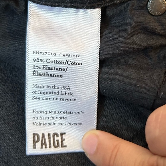 Paige Pinstriped jeans size 30 skinny fit - Picture 8 of 10